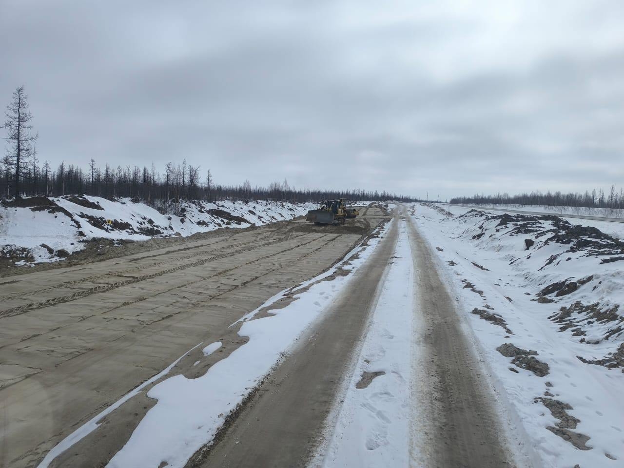 Прогресс с каждым днём: работы на дороге Сургут – Салехард, участок участок Ныда – Пангоды (8 этап)